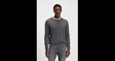 BOSS Slim Fit Sweatshirt ronde halsgrijs, Effen