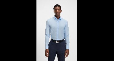 BOSS Overhemd lichtblauw, Effen