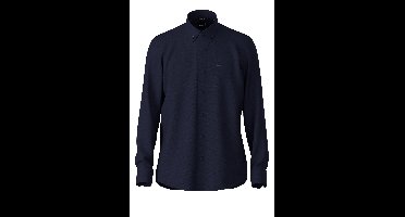 BOSS Overhemd Marine, Effen