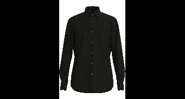 BOSS Overhemd zwart, Effen