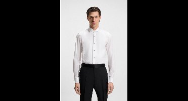 BOSS Slim Fit Gala shirt wit, Effen