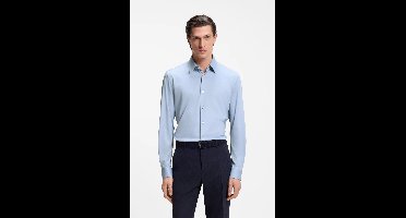 BOSS Slim Fit Overhemd lichtblauw, Effen