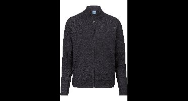 OLYMP Casual Regular Fit Sweatjacket grafiet, Gestructureerd