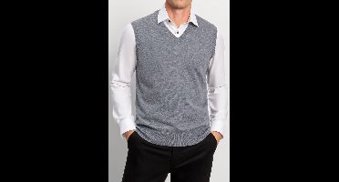 OLYMP Casual Regular Fit Spencer zilvergrijs, Effen
