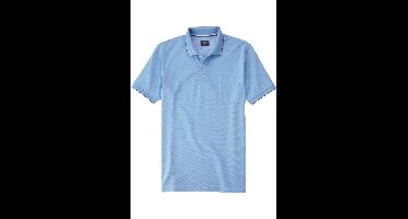 OLYMP Casual Regular Fit Polo shirt Korte mouw lichtblauw