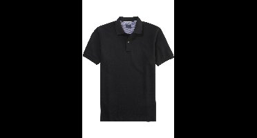 OLYMP Casual Regular Fit Polo shirt Korte mouw zwart