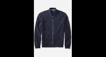 OLYMP Casual Regular Fit Sweatjacket marine, Effen