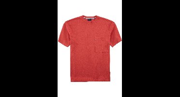 OLYMP Casual Relaxed Fit T-Shirt rozenhout, Effen