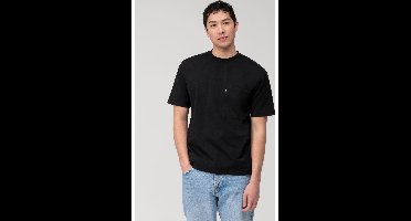 OLYMP Casual Relaxed Fit T-Shirt zwart, Effen