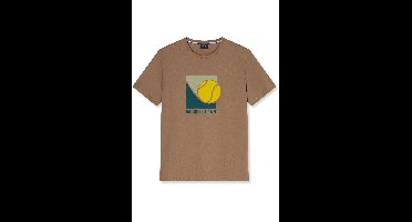 OLYMP Casual Regular Fit T-Shirt natuurlijk, Motief