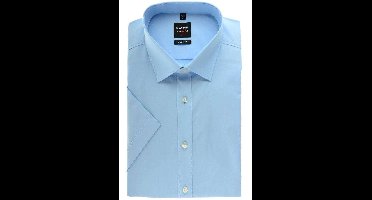 OLYMP Level Five Body Fit Overhemd Korte mouw blauw