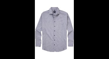 OLYMP Casual Relaxed Fit Overhemd grijs, Herringbone