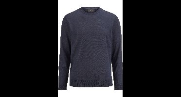 OLYMP SIGNATURE Casual Regular Fit Trui ronde hals nachtblauw, Effen