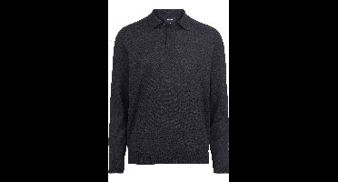 OLYMP SIGNATURE Casual Regular Fit gebreide polo antraciet, Effen