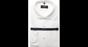 OLYMP SIGNATURE Tailored Fit Jersey shirt wit, Effen