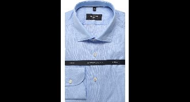 OLYMP SIGNATURE Tailored Fit Overhemd blauw, Faux-uni