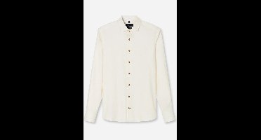 OLYMP SIGNATURE Casual Tailored Fit Overhemd ecru, Faux-uni