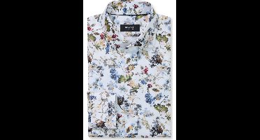 OLYMP SIGNATURE Tailored Fit Overhemd wit, Bedrukt