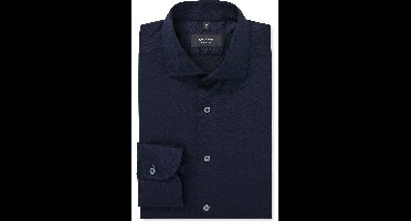 OLYMP SIGNATURE Tailored Fit Overhemd nachtblauw, Effen