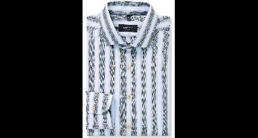 OLYMP SIGNATURE Tailored Fit Overhemd groen, Gestreept