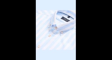 OLYMP SIGNATURE Tailored Fit Overhemd blauw, Gestreept