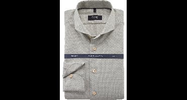 OLYMP SIGNATURE Tailored Fit Overhemd olijf, Effen