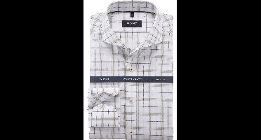 OLYMP SIGNATURE Tailored Fit Overhemd olijf, Ruit