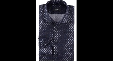 OLYMP SIGNATURE Tailored Fit Overhemd nachtblauw, Effen