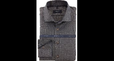 OLYMP SIGNATURE Tailored Fit Overhemd caramel, Ruit