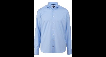 OLYMP SIGNATURE Casual Tailored Fit Overhemd blauw, Effen