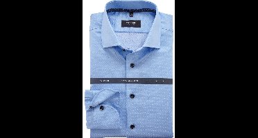 OLYMP SIGNATURE Tailored Fit Overhemd blauw, Motief