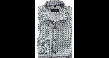 OLYMP SIGNATURE Tailored Fit Overhemd lichtgroen, Bedrukt