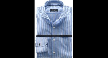 OLYMP SIGNATURE Tailored Fit Overhemd blauw, Gestreept