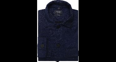 OLYMP SIGNATURE Casual Regular Fit Overshirt nachtblauw, Effen