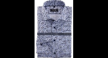 OLYMP SIGNATURE Tailored Fit Overhemd blauw, Bedrukt