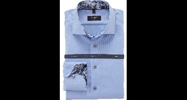 OLYMP SIGNATURE Tailored Fit Overhemd blauw, Effen