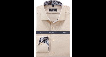 OLYMP SIGNATURE Tailored Fit Overhemd beige, Effen