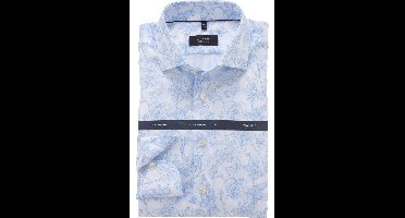 OLYMP SIGNATURE Tailored Fit Overhemd blauw, Bedrukt