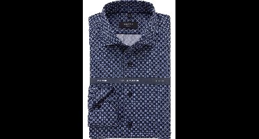 OLYMP SIGNATURE Tailored Fit Overhemd nachtblauw, Bedrukt
