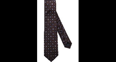 OLYMP SIGNATURE Stropdas bruin/blauw, Motief