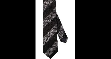 OLYMP SIGNATURE Stropdas zwart/grijs, Gestreept