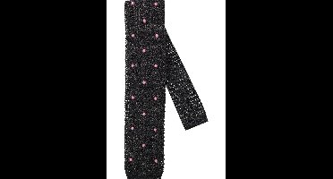 OLYMP SIGNATURE Dunne stropdas roze/zilver, Stippen