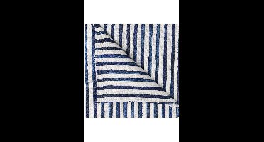 OLYMP SIGNATURE Pochet donkerblauw/wit, Gestreept