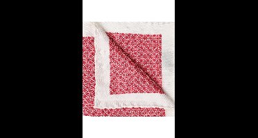 OLYMP SIGNATURE Pochet rood/wit, Motief