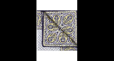 OLYMP SIGNATURE Pochet blauw/geel, Motief