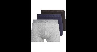 OLYMP Boxershorts Lichtgrijs/donkerblauw/donkergrijs, Effen