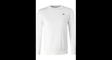Lacoste Regular Fit Trui ronde halswit, Effen