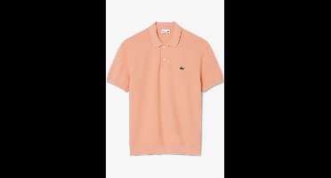 Lacoste Classic Fit gebreide polo oranje, Effen