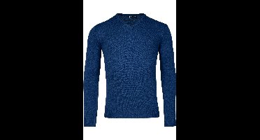 Baileys Regular Fit Trui V-halsblauw, Effen