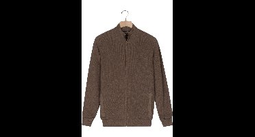 Baileys Regular Fit Cardigan bruin, Effen